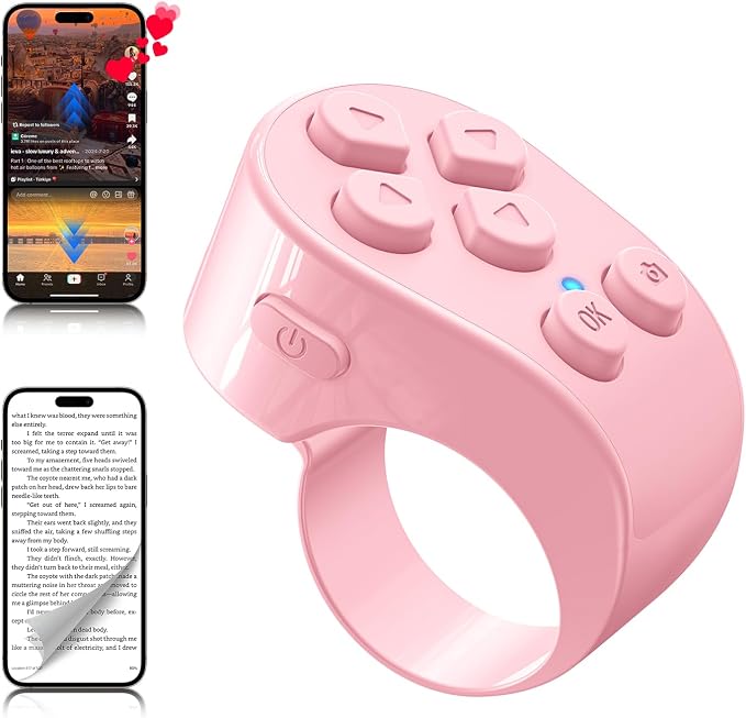 TikTok Scrolling Ring Remote Control, Page Turner by WEWAHIVER