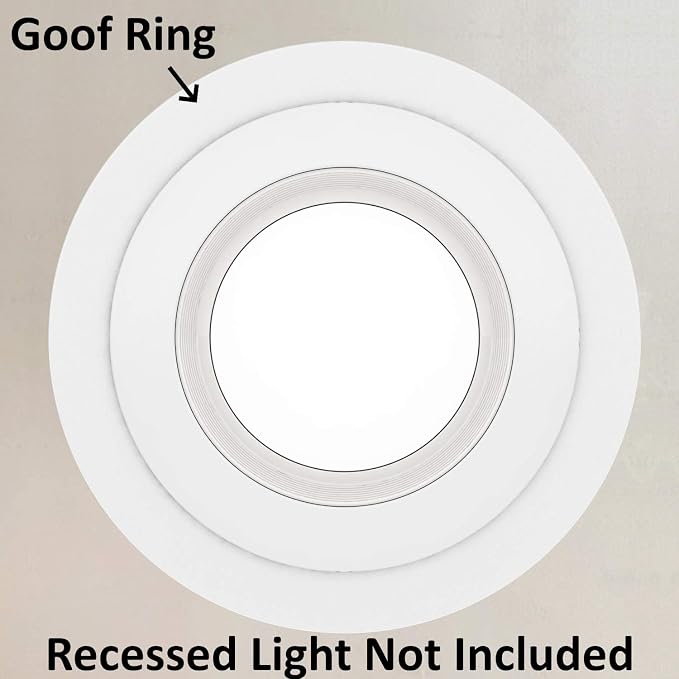 12 Pack Matte White Goof Trim Ring - Image 4