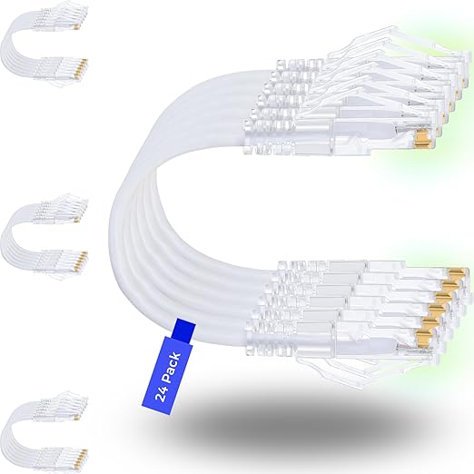 Rapink Patch Cables Cat6/ Cat6a 14ft Slim, Cat6a Ethernet Patch Cable 10G by Rapink