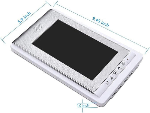 2 Units Apartment Video Intercom System, 7 Inch Monitor Wired Video Doorbell - Image 2