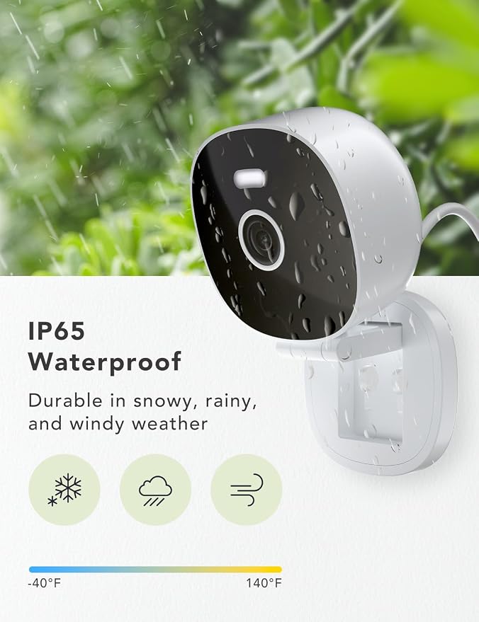 2K Wired Security Camera, Indoor/Outdoor - Image 2