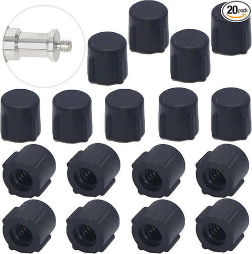 20 Pack Photography Light Stand Top Screw Caps Replacement 1/4''-20 Threaded by Unknown