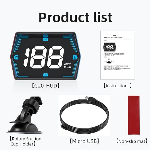 Liiiyuan G20 Digital GPS Speedometer, Universal Head-Up Display - Image 9