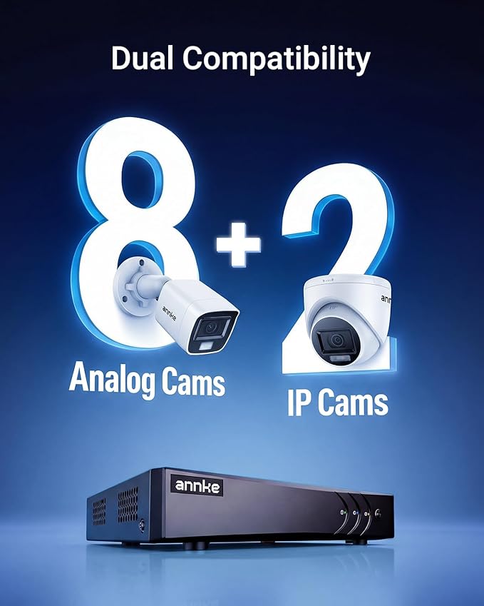 ANNKE 3K Lite 8CH Digital Video Recorder, H.265+ Hybrid 5-in-1 DVR - Image 3