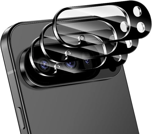 3 Pack for Google Pixel 10 Pro XL Camera Lens Protector, Tempered Glass 9 by NECARSIN