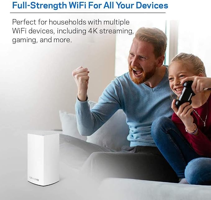 Linksys Velop Mesh Home Wi-Fi System, 500 Sq. Ft. Coverage, Supports 10+ Devices - Image 4