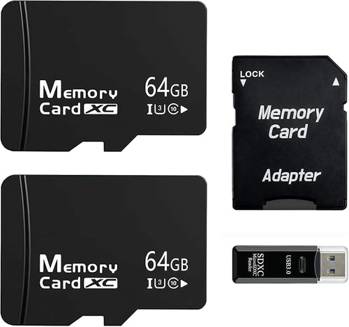 2-Pack 64GB Micro SD Card for Dashcam & Security Cam U3 V30 A1 | High Endurance by Unknown