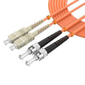 SC/UPC to ST/UPC Fiber Patch Cable OM1 Multimode Duplex 62.5/125μm 7.5M/24.6FT by lidkew