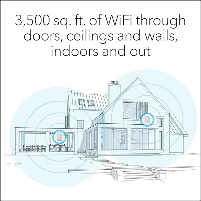 NETGEAR Orbi Whole Home Tri-Band Mesh WiFi 6 System – Router + 1 Satellite - Image 3