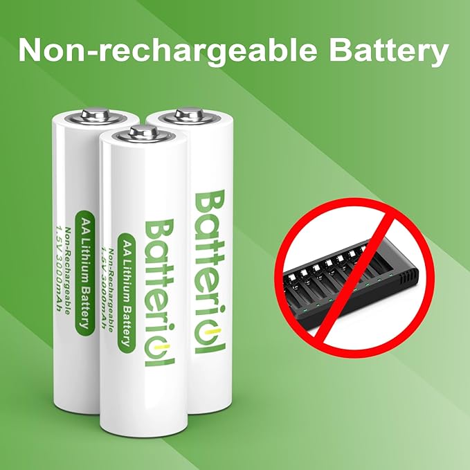 Lithium Batteries AA, Double A Batteries 3000mAh 1.5V Long Lasting - Image 5