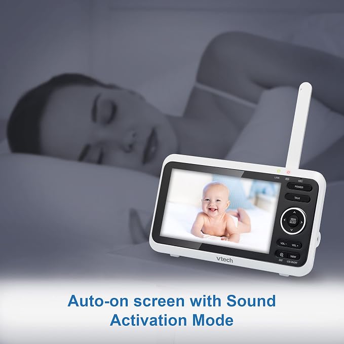 VTech Baby Monitor with 2 Cameras No WiFi & 5" Screen – Split-Screen, Patrol - Image 13