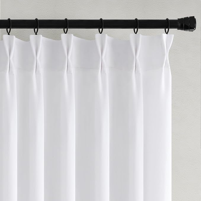Memory Trained Pinch Pleated Curtains 92 Inches Long, Viral Linen Pinch Pleat - Image 6