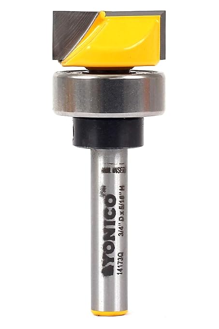YONICO Flush Trim Router Bit 3/4-Inch Diameter 1/4-Inch Shank 14173q by Yonico
