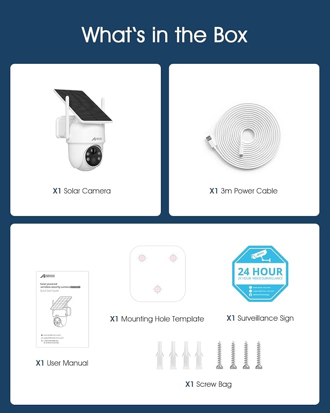 ANRAN Solar Security Cameras Wireless Outdoor, 2K Cameras - Image 9