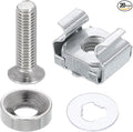 PATIKIL Rack Mount Cage Nut, Carbon Steel Rack Screws Zinc Square Snap-in Cage by PATIKIL