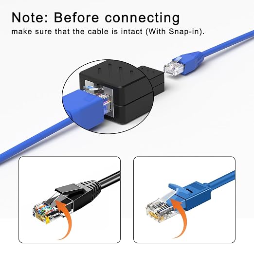 ZUZONG RJ45 Inline Coupler Ethernet Extender Cat7 Cat6 Cat5e Ethernet Coupler - Image 4