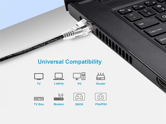 Monoprice Cat6 14ft Black Component Level Patch Cable UTP 28AWG 550MHz Pure - Image 6