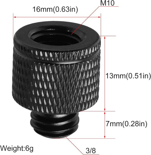 4PCS M10 Female to 3/8 Male Tripod Screw Adapter Aluminum Alloy Camera Mount - Image 2