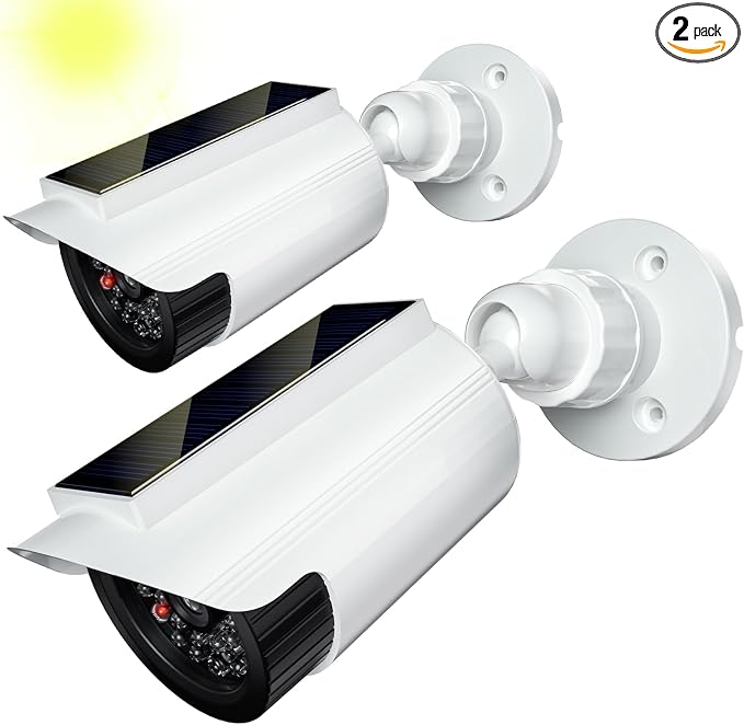 WALI Fake Dummy Camera, Solar Powered Fake Security Camera by WALI