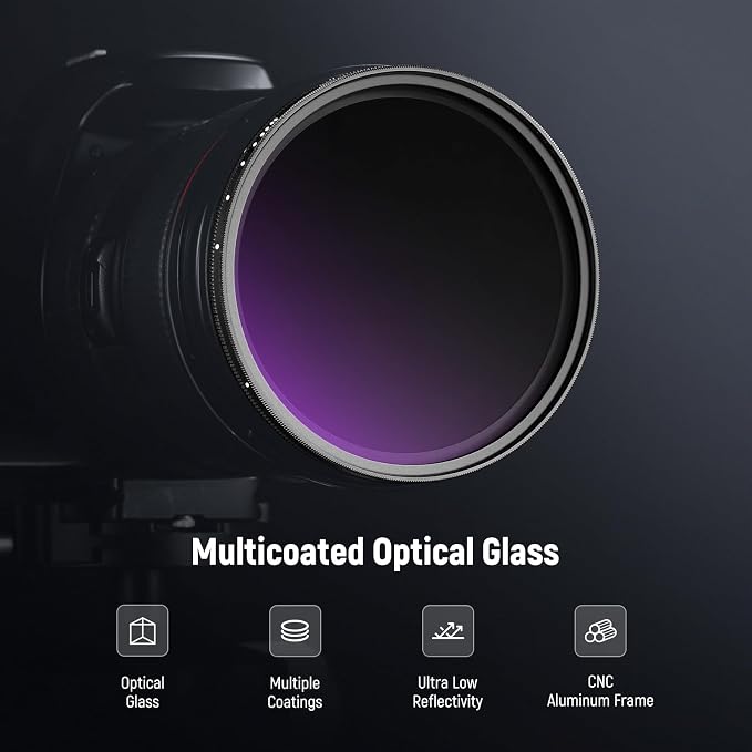 NEEWER 82mm Variable ND Filter, True Color & Hard Stop, 3-11 Stops Adjustable - Image 5