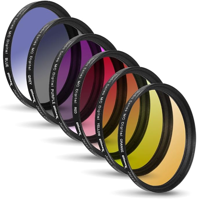 72MM Ultimaxx Professional Six Piece Gradual Color Filter Kit - Image 2