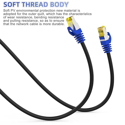 Cat 8 Ethernet Cable 55 ft, Heavy Duty High Speed Network Internet Cable - Image 6