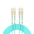 Fiber Patch Cable 100ft/30meters SC/UPC to SC/UPC OM3 10Gb/Gigabit MultiMode by Buacoz