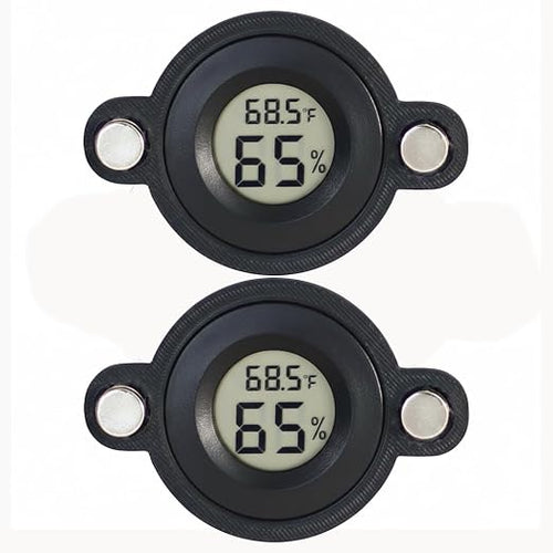 2 Pcs Magnetic Jumping Spider Enclosure Thermometer and Humidity Gauge by Unknown