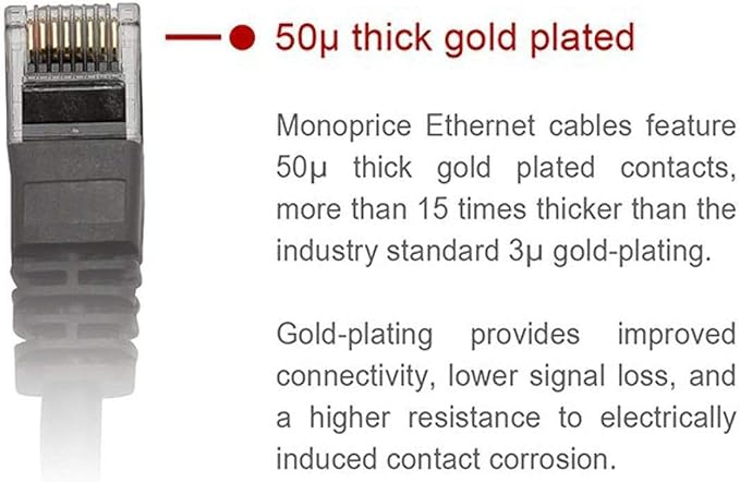 Monoprice 25FT 24AWG Cat6 550MHz UTP Ethernet Bare Copper Network Cable - Image 2