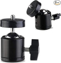 Universal 1/4" Swivel Mini Ball Head Screw Tripod Mount（2 Pack）, EszkozTA360 by EszkozTA