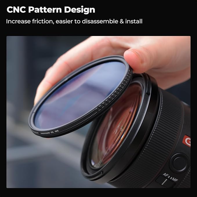 K&F CONCEPT 46mm Circular Polarizer Filter Ultra-Slim 18 Multi-Coated Optical - Image 4