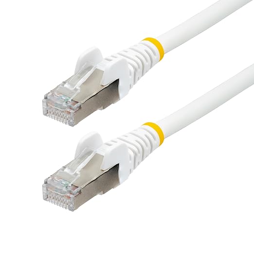 StarTech.com 50ft White CAT6a Ethernet Cable, Snagless RJ45, 100W PoE++ by StarTech