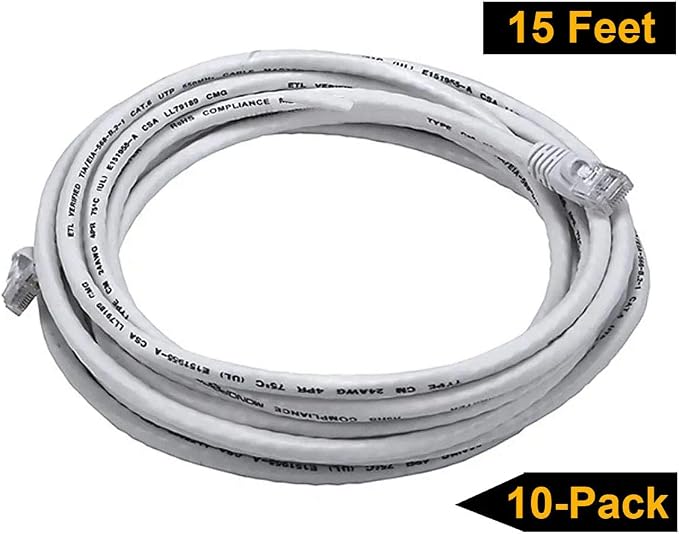 iMBAPrice 1' Cat5e Network Ethernet Patch Cable, 10 Pack - Image 6