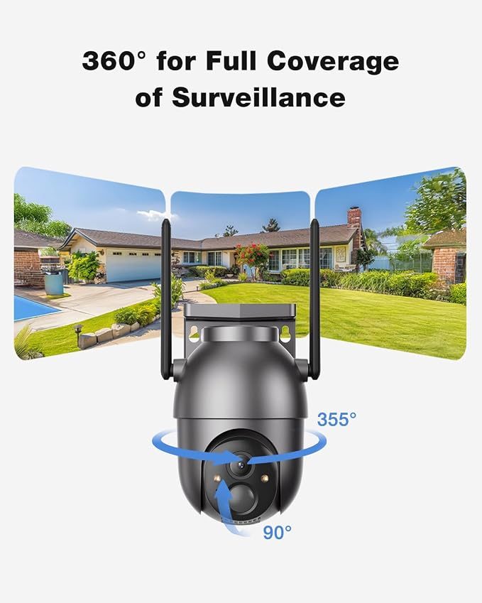 SEHMUA- 4MP Security Cameras Wireless Outdoor Home System, 2-Cam Kit, No - Image 5