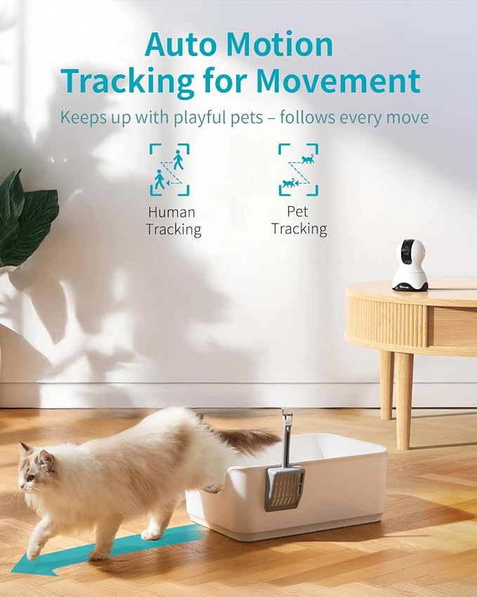 VIMTAG 4K 8MP Pan/Tilt Pet Camera Indoor - Image 4