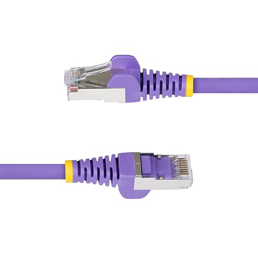 StarTech.com 6in Purple CAT6a Ethernet Cable, Snagless RJ45, 100W PoE++ - Image 3