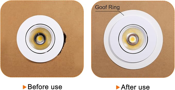 PATIKIL 3.6" ID 4.9" OD Light Trim Ring - Image 5