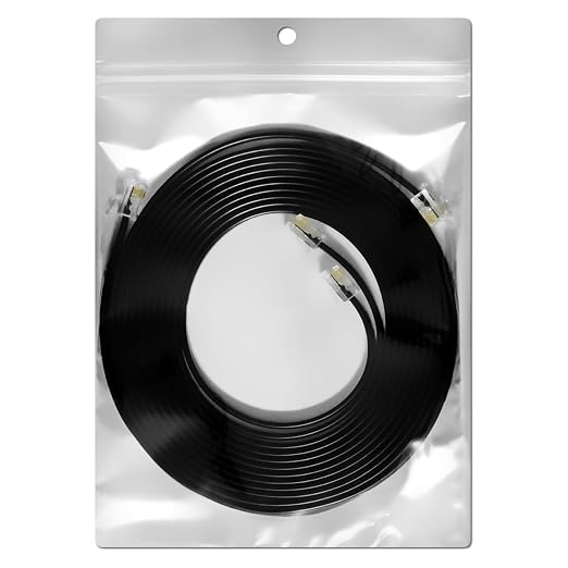 AmzDeals 2-Pack 3 Feet Black RJ12 6P6C Straight Wired Cable, Pro Grade Data and - Image 2