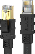 Senetem Cat 8 Ethernet Cable 75FT, High Speed 40Gbps 2000Mhz Flat Internet by Senetem