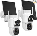 Hiseeu Wireless Solar Camera Outdoor 4MP Dual Lens, Wireless Home Security by Hiseeu