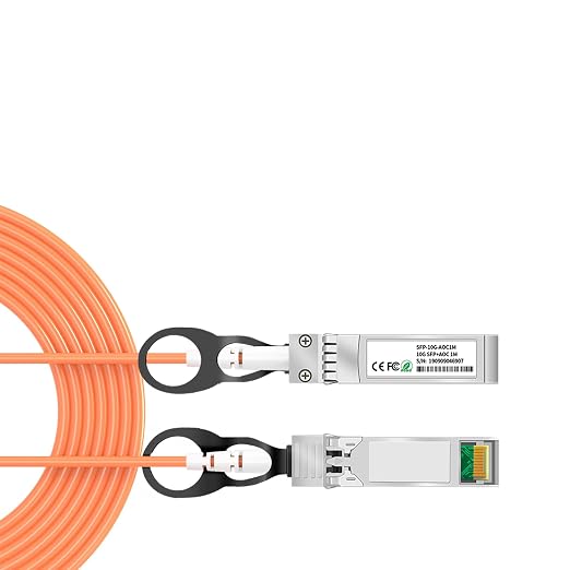 10Gb SFP+ to SFP+ AOC 3M/9.8FT OM2 Multimode Direct-Attach Fiber Cable by lidkew