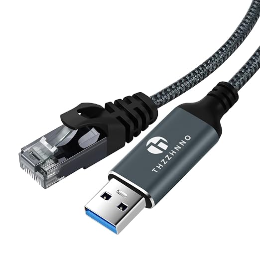 USB to Ethernet Cable 15FT, USB 3.0 A to RJ45 Male Cable Directly Connected - Image 7