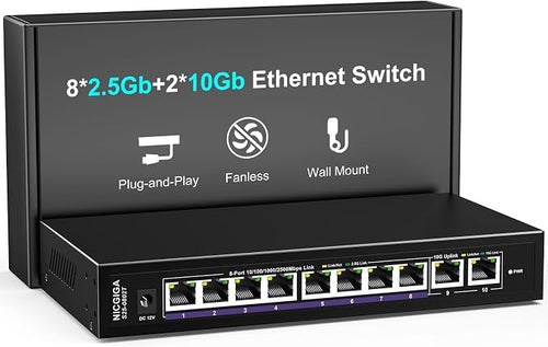10Gbe Ethernet Switch Unmanaged by NICGIGA
