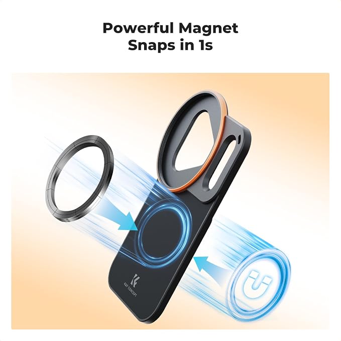 K&F CONCEPT Double-Sided Magnetic Lens Filter Mount Adapter, Compatible - Image 2