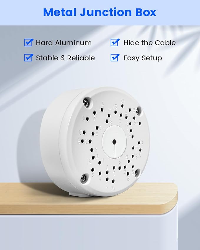 Metal Universal Bullet Security Camera Junction Box, Mount Bracket Base - Image 2