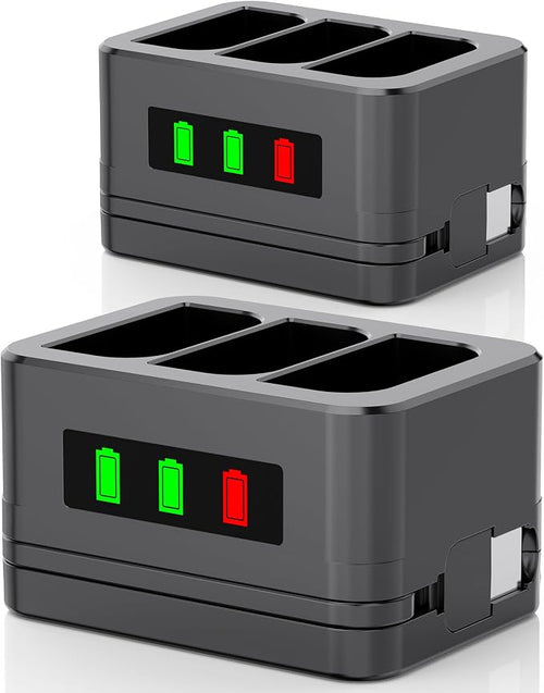 2 Pack 3-Slot Battery Charger/Charging Dock/Charging Station, Suitable by Inspirationlightsupyourlife