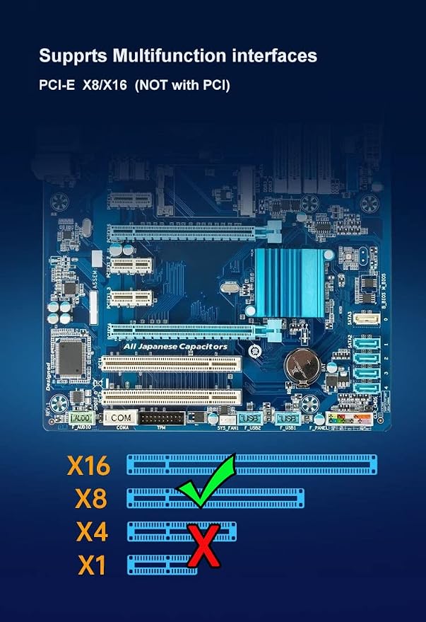 10Gb Network Card Single SFP+ Port PCIE x8 Ethernet Converged Server Adapter - Image 7