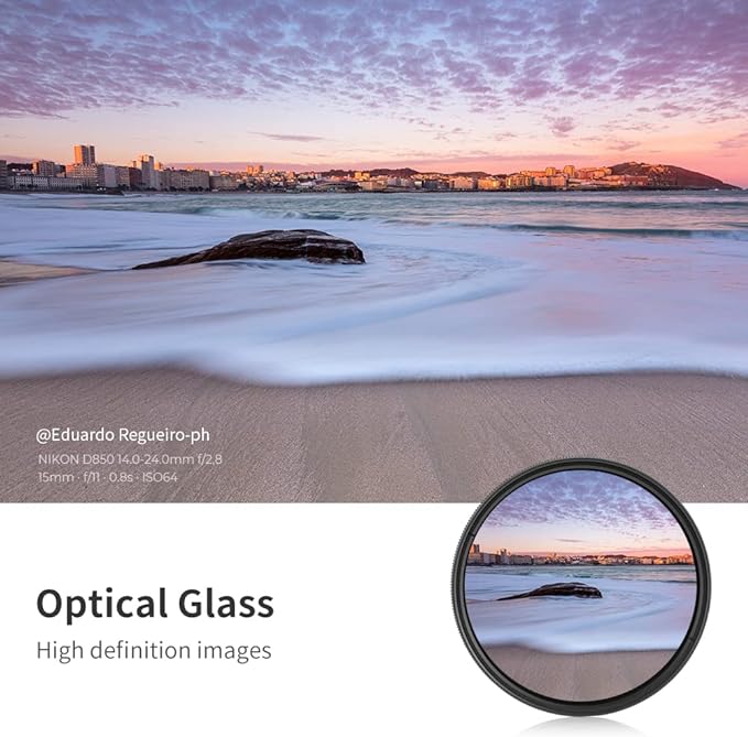 K&F CONCEPT 62mm Variable ND2-ND400 ND Lens Filter - Image 4