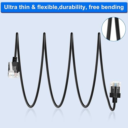 Cat6A Ethernet Cable 90 Degree Left Angled 6.6FT 5 Pack, Flexible Slim & Ultra - Image 6