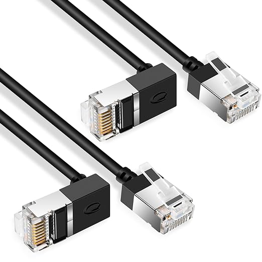 Flexible Cat 6 Ethernet Cable 270 °Upward Angle 15 Feet, Ultra Thin & Slim Rj45 - Image 4
